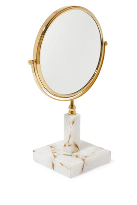 مرآة تاج كوارتز أبيض